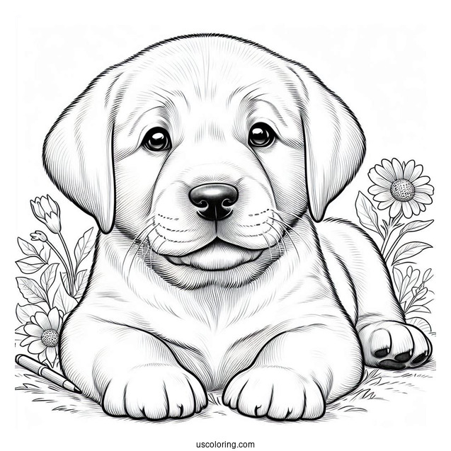 Close Up Of Labrador Puppy