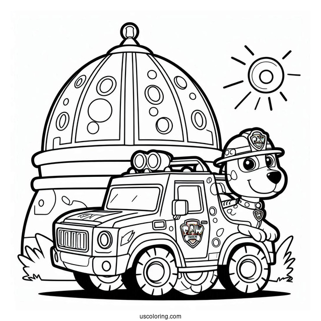 Paw Patrol Dino Rescue Coloring Page