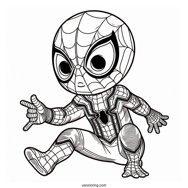 Baby Spider-Man With Iron Spider Armor