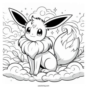 Sylveon Eevee In The Clouds