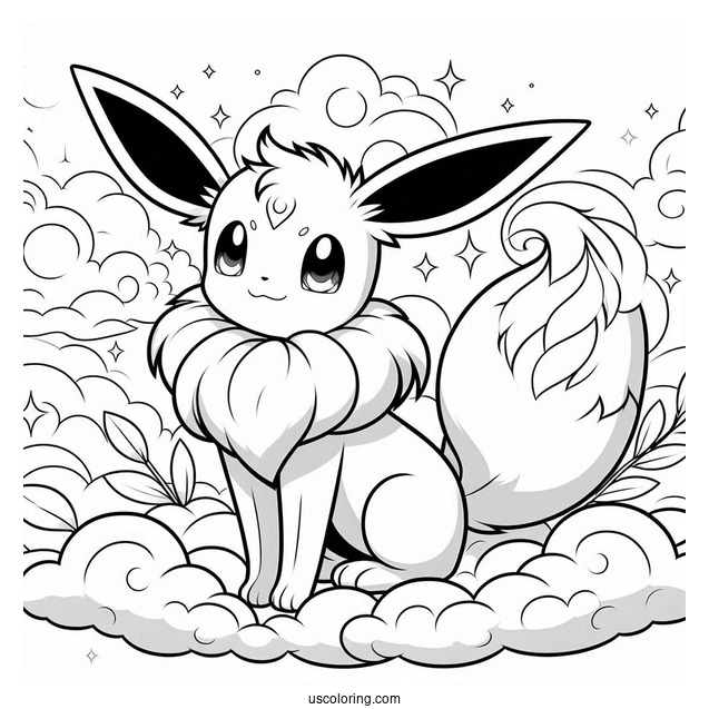 Sylveon Eevee In The Clouds