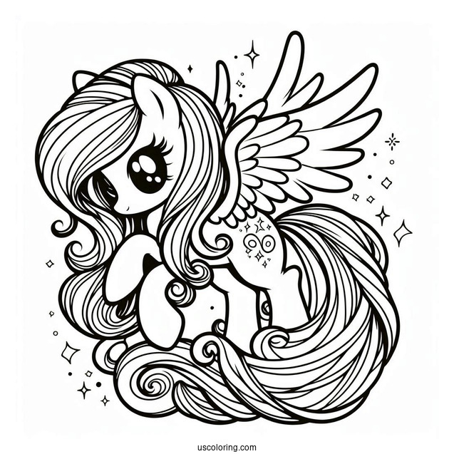 Retro My Little Pony With Wings