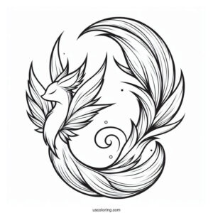 Tails Coloring Page Waving While Flying