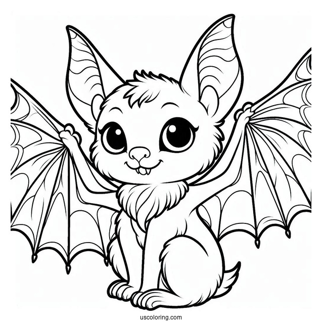 Bat Coloring Page Of Hotel Transylvania Bartok Outline