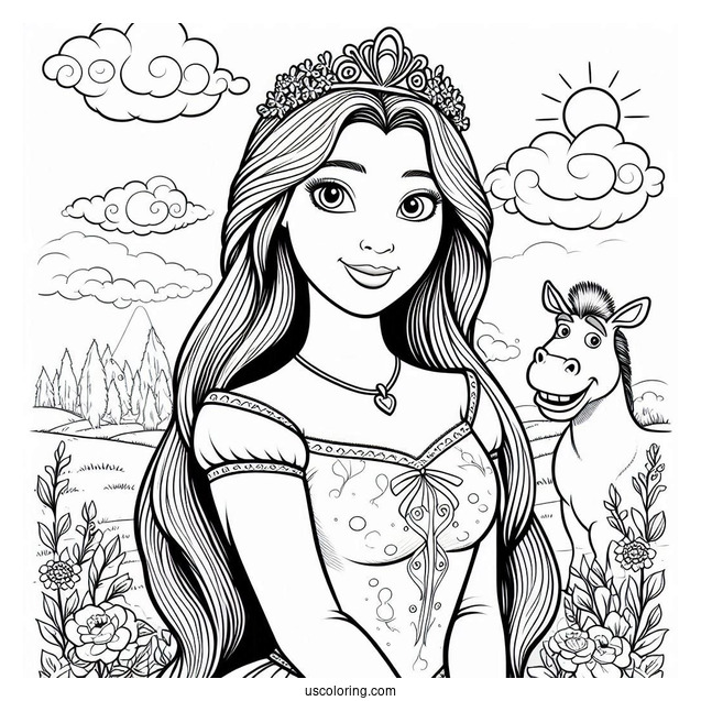 Princess Fiona Coloring Page