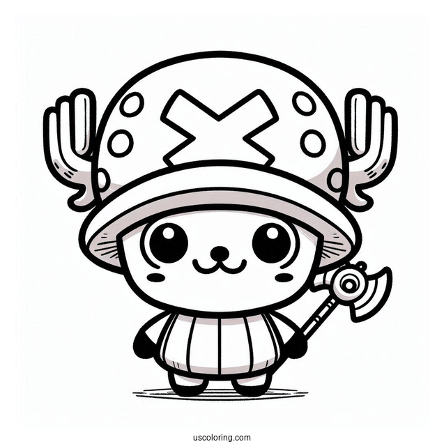 Tony Tony Chopper One Piece Coloring Page For Kids