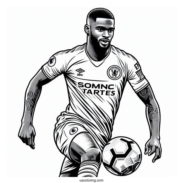 Premier League Soccer Player To Color