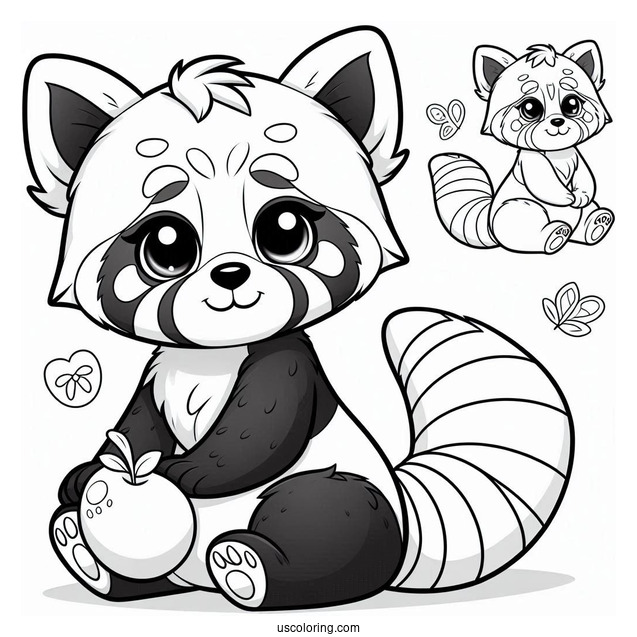 Animal Jam Red Panda To Color