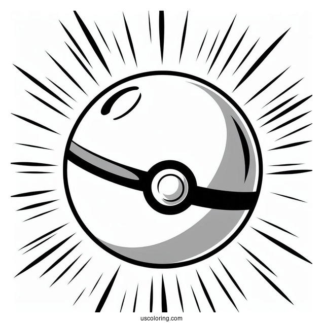 Great Ball Pokéball Coloring Page