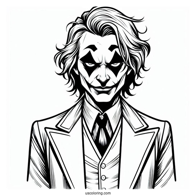 DC Comics Joker Coloring Page With Harley Quinn
