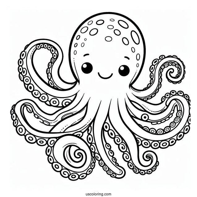 O Is For Octopus Coloring Page