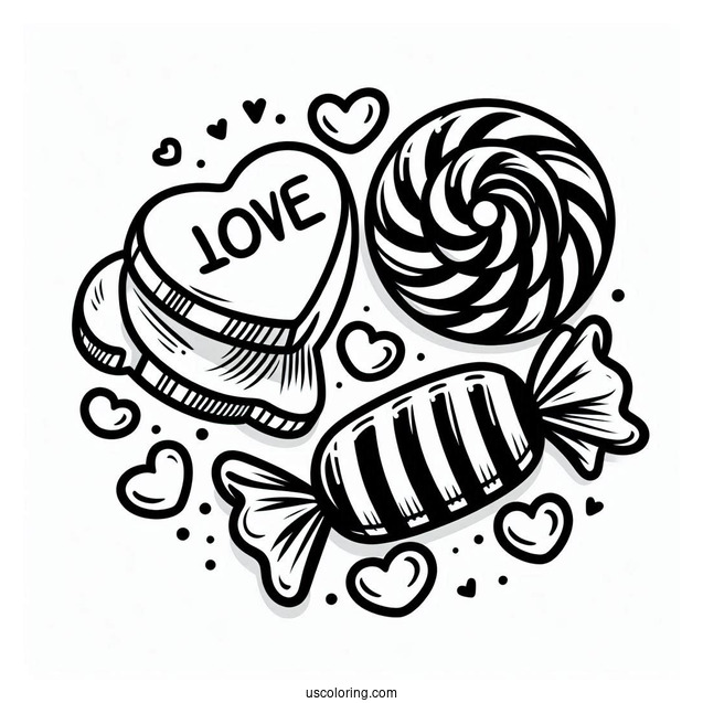 Valentines I Love You Heart Candy