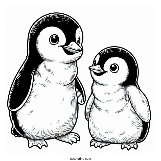Madagascar Penguins Coloring Pages