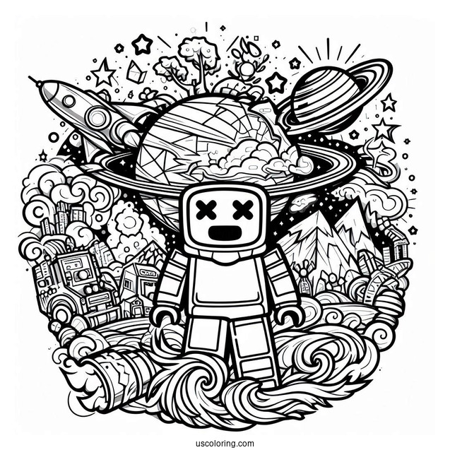 Roblox Universe Coloring Page