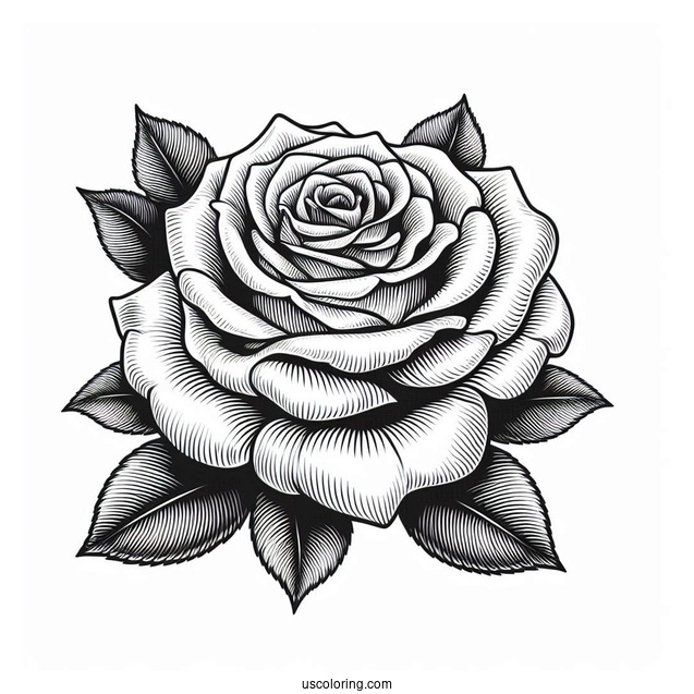 Head Of a Rose With Detailed Petals