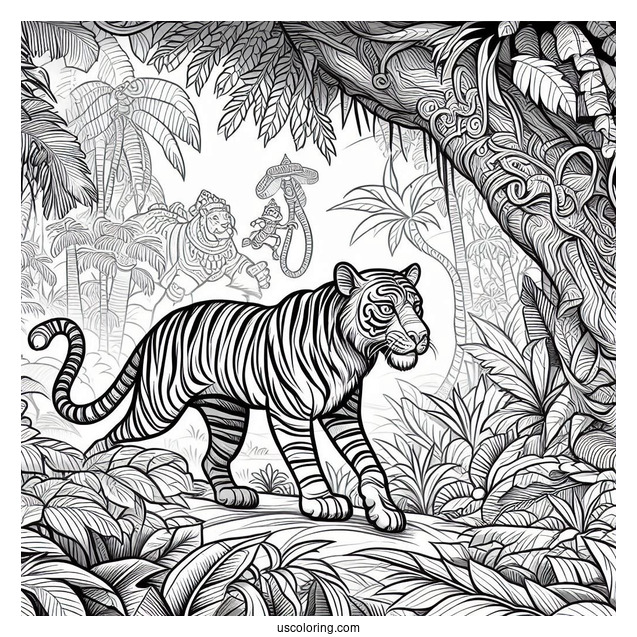 Detailed Jungle Book Coloring Page Of Poster