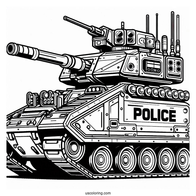 Tampla Police Armored Tank