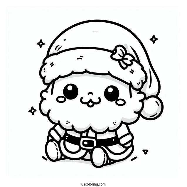 Super Cute Kawaii Santa Claus