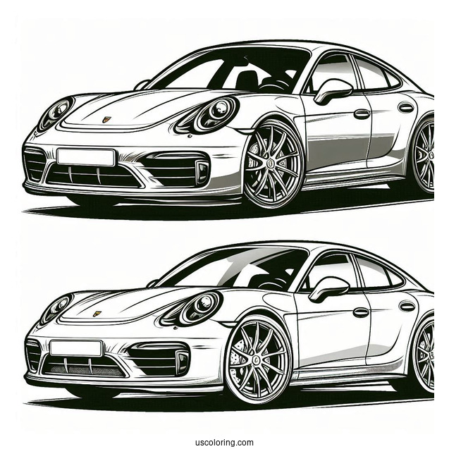 Coloring Page Of Porsche Panamera