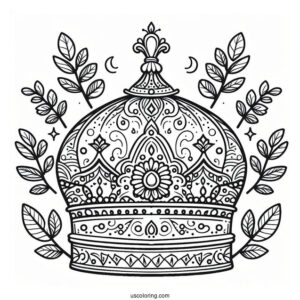 Eastern Crown Coloring In For Preschoolers