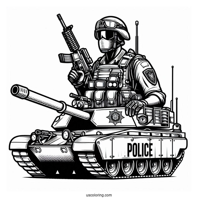 Tampla Police Armored Tank