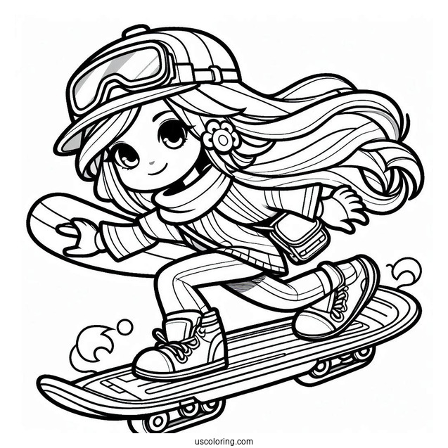 Cute Subway Surfers Coloring Page Amira
