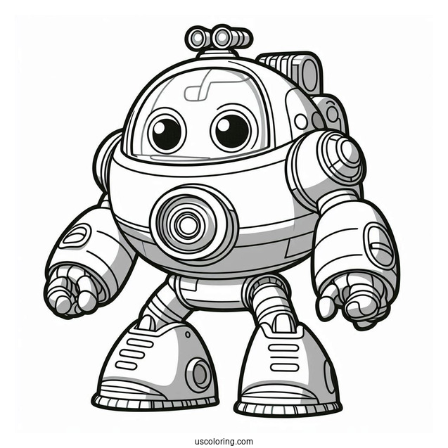 Octonauts Coloring Page Of Gup Z Giant Robot