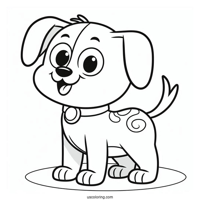 Simple Nickelodeon Coloring Page Of CatDog For Kids