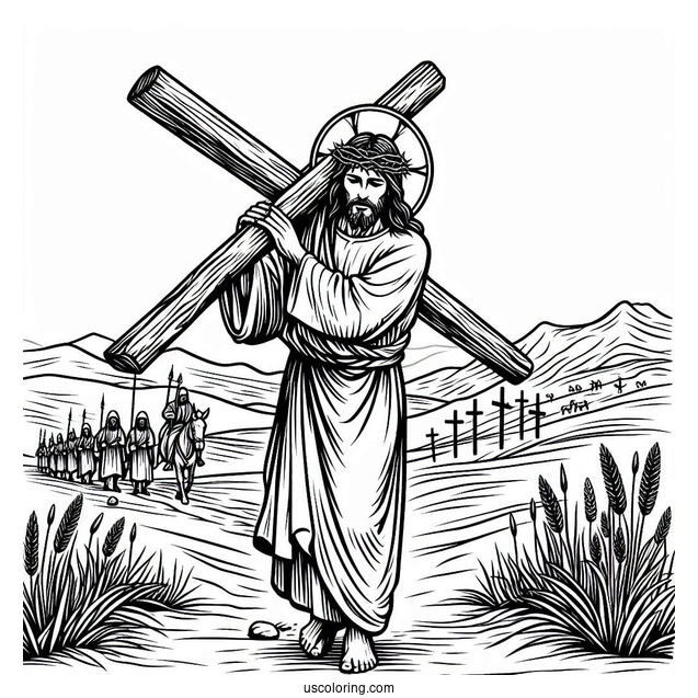 Jesus Christ Carrying Cross