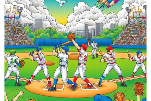 baseball coloring pages feature image
