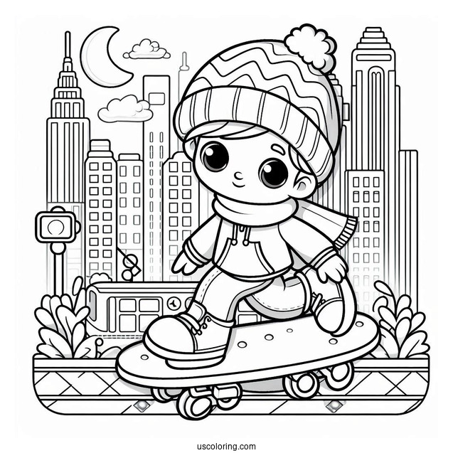 Cute Subway Surfers Coloring Page Amira