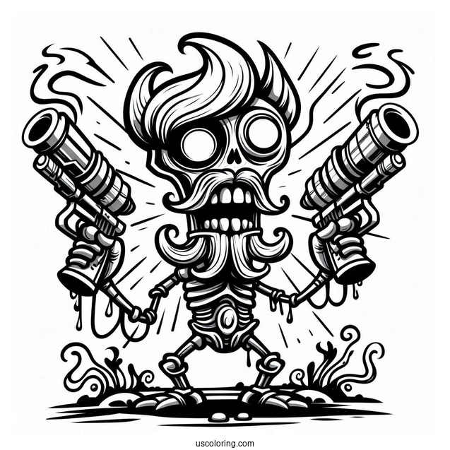 Evil Zombies To Color