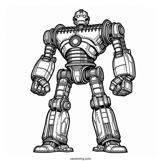 The Iron Giant Robot Coloring Page