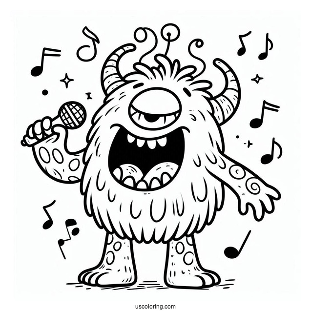My Singing Monsters Coloring Page Of Singing Mammott