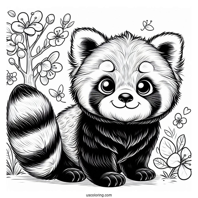 Red Panda From Turning Red Movie