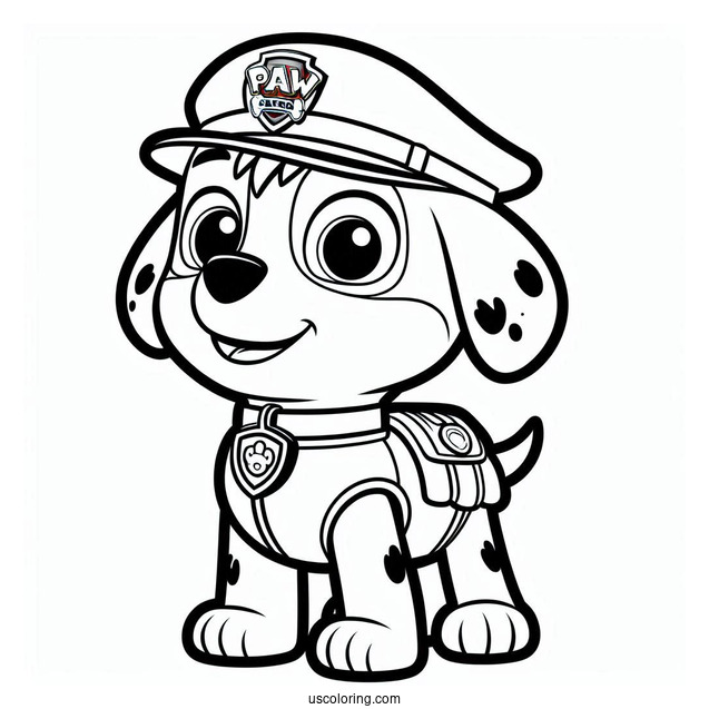 Coloring Sheet Of Ryder From Paw Patrol