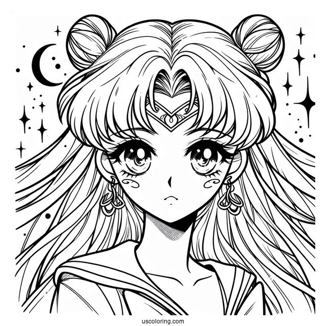 Cute Artemis Coloring In For Kids