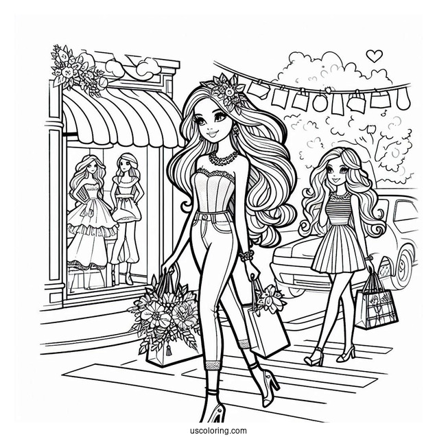 Barbie Out Shopping