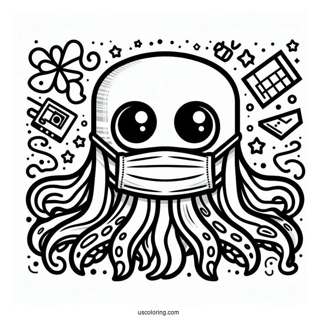 Squid Game Roblox Coloring Page