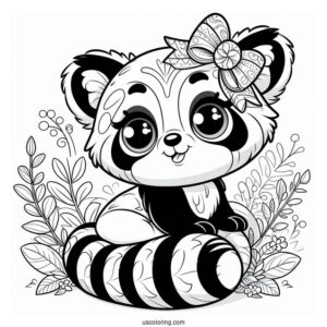Animal Jam Red Panda To Color