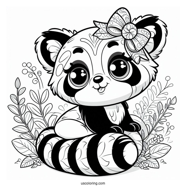 Animal Jam Red Panda To Color