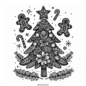 Christmas Tree With Gingerbread Men