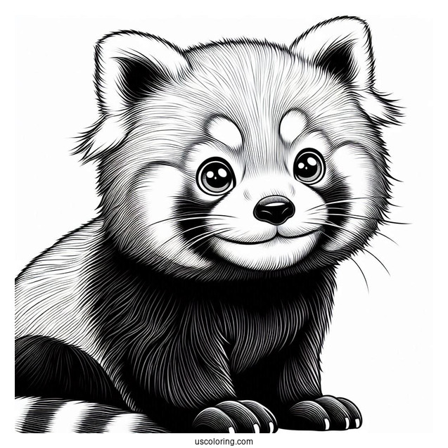 Mischievous Looking Red Panda