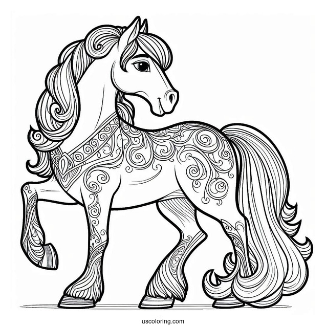 Maximus Horse Coloring Page
