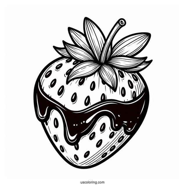 Strawberry Dipped In Chocolate To Color