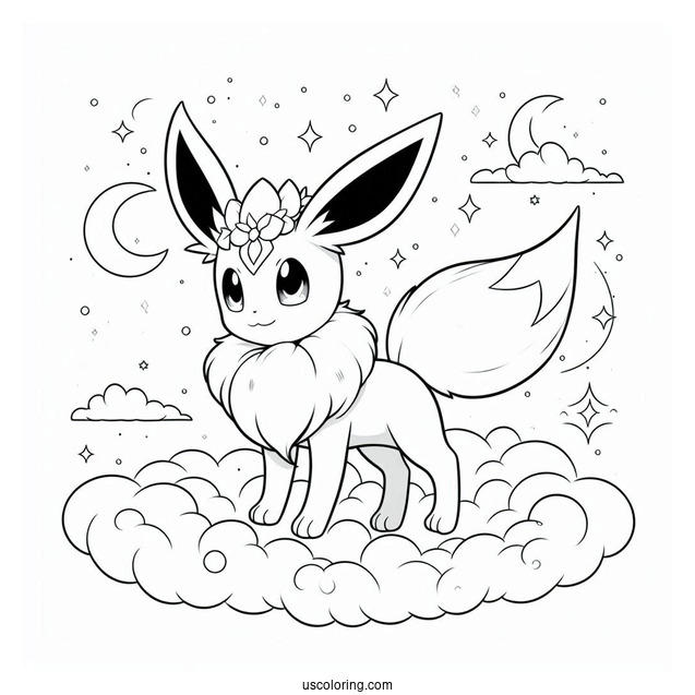 Sylveon Eevee In The Clouds