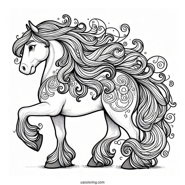 Maximus Horse Coloring Page