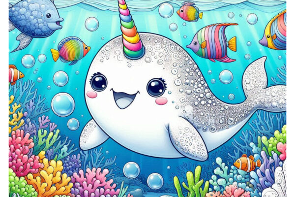 Narwhal Coloring Pages Featured Image v2