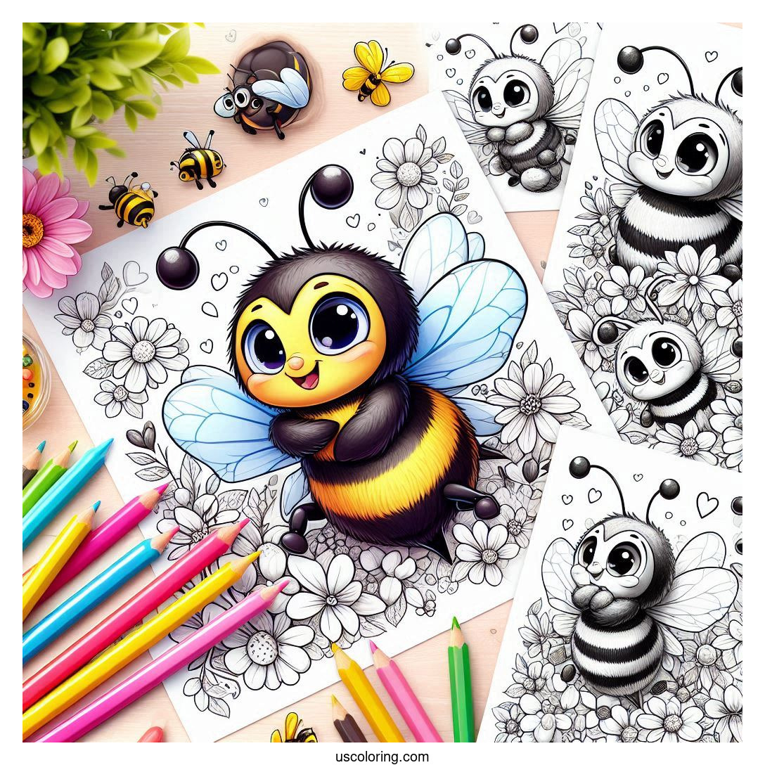 Bumblebee Coloring Pages (Free PDF Printables)