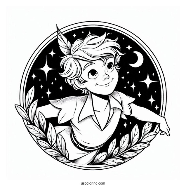 Peter Pan Coloring Page For Kids